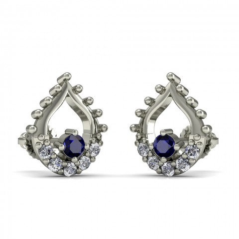 Blue Scintilla Drop Earrings